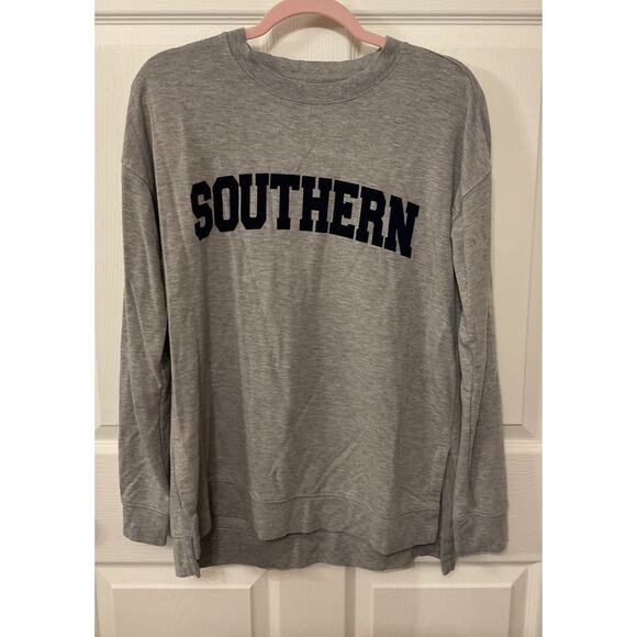Thread & Supply Long Sleeve Crewneck "Southern" Comfy Tee Tunic, S - Picture 1 of 5